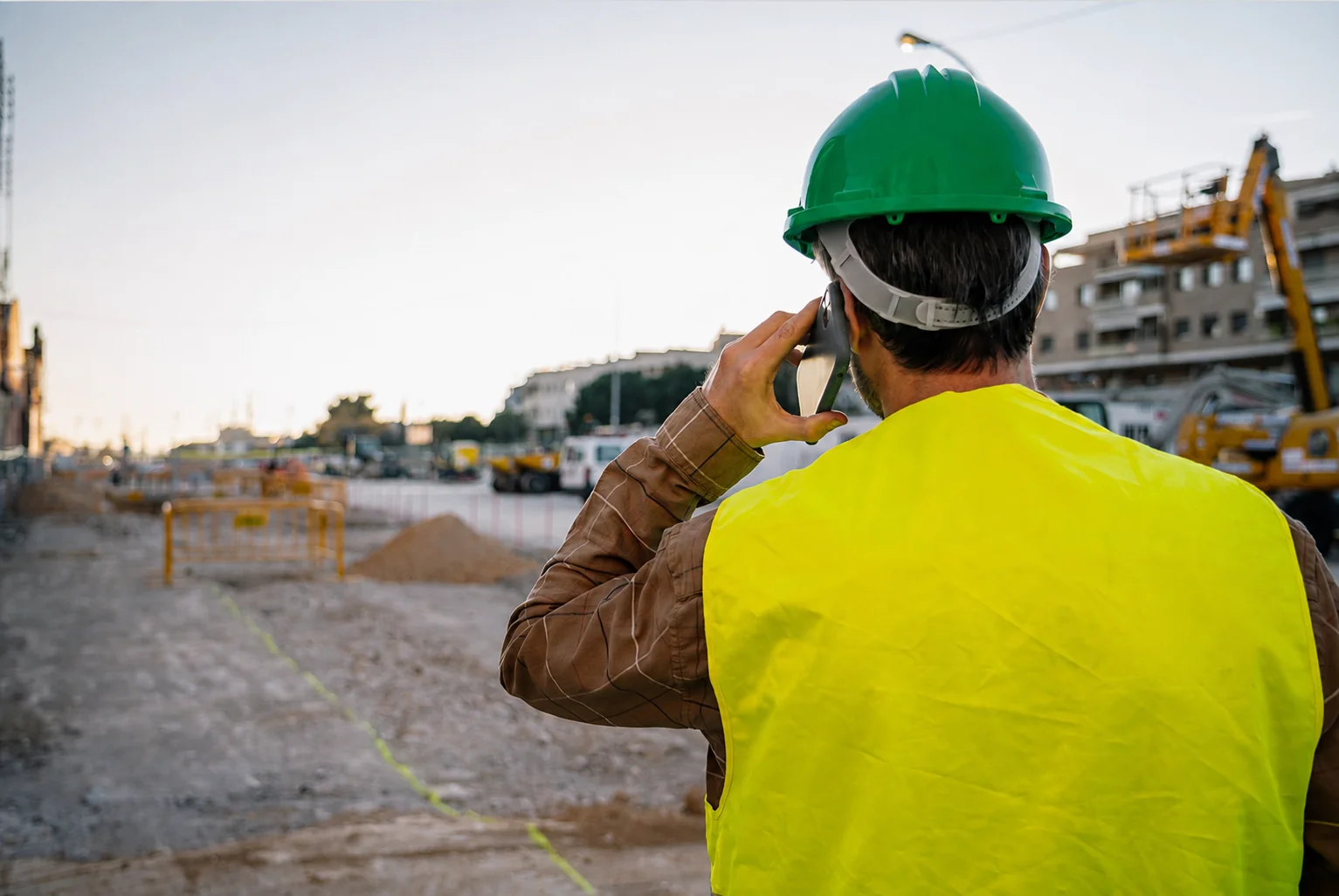 Expert Héneault et Gosselin sur un chantier de construction