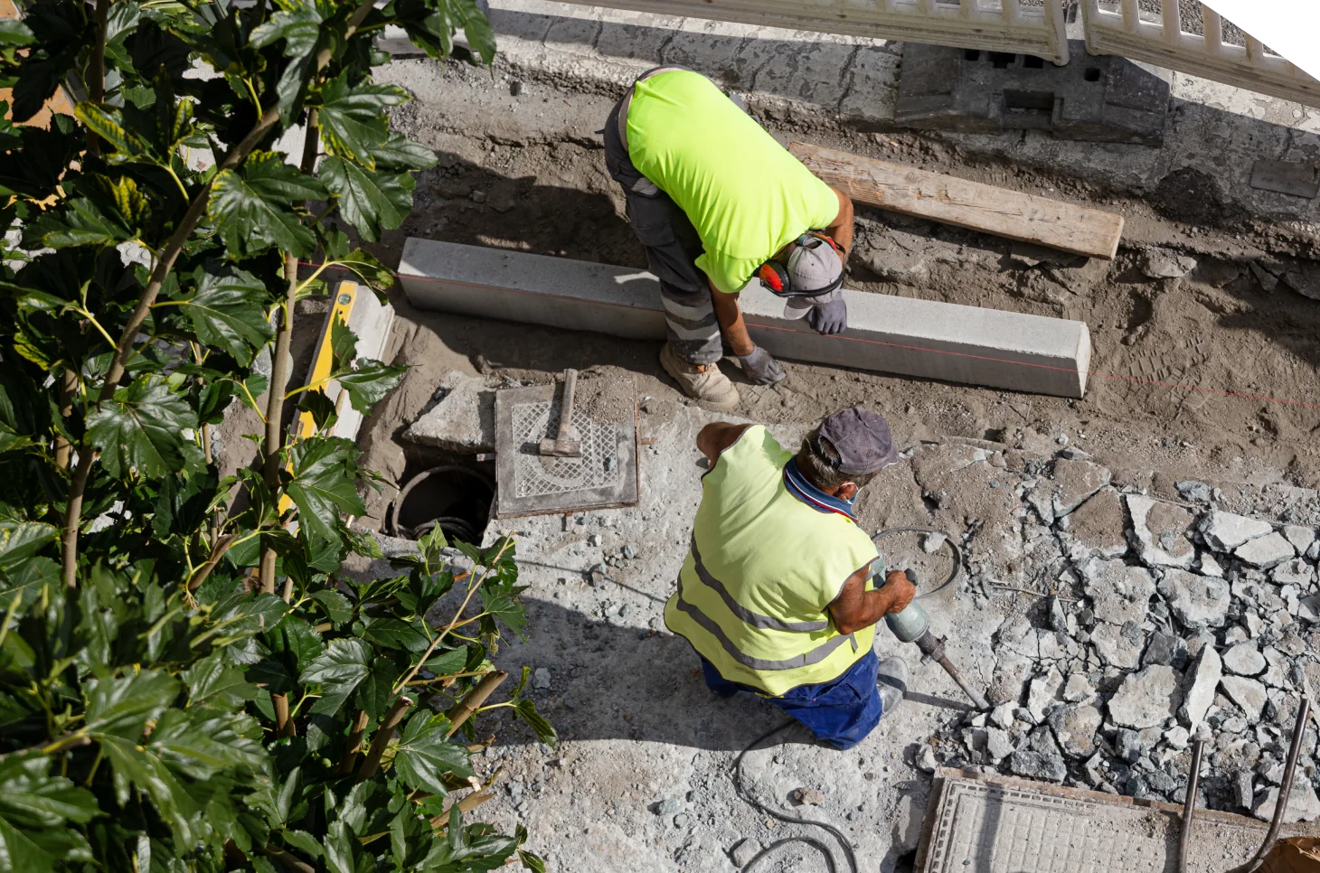 Fondation en cours de remplacement